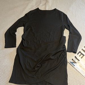 Black long sleeve cocktail dress
